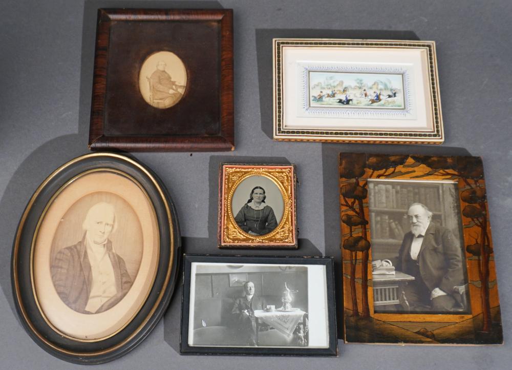 COLLECTION OF SIX FRAMED ANTIQUE 3b201b