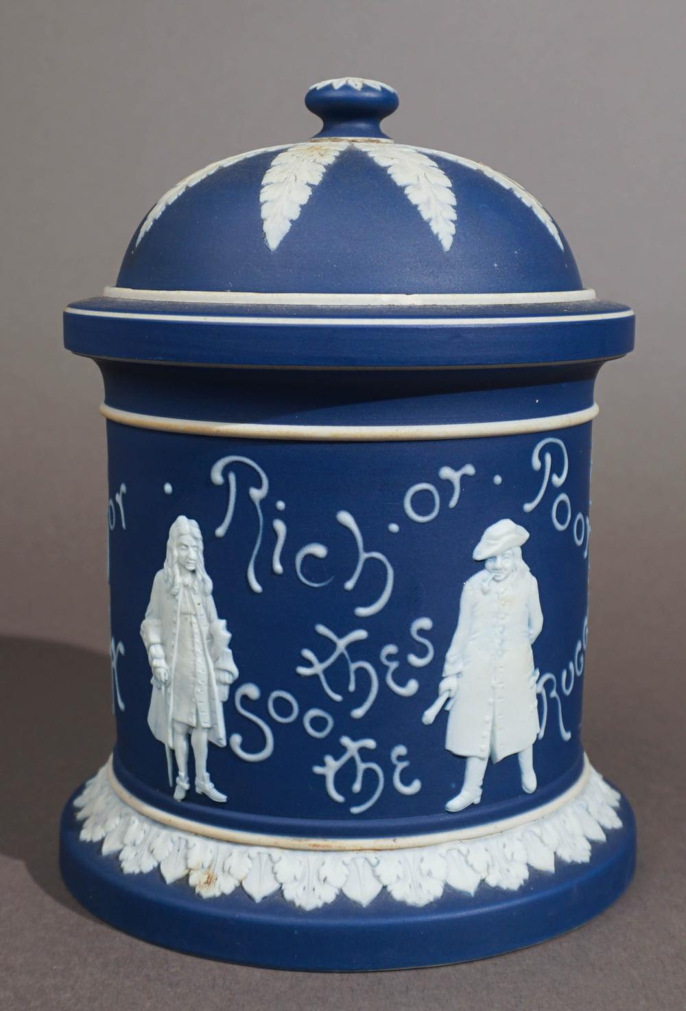 WEDGWOOD BLUE JASPERWARE TOBACCO