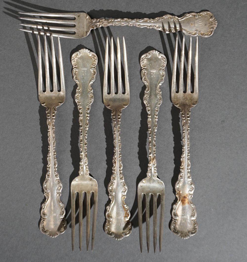 SET OF SIX WHITING 'LOUIS XV' STERLING