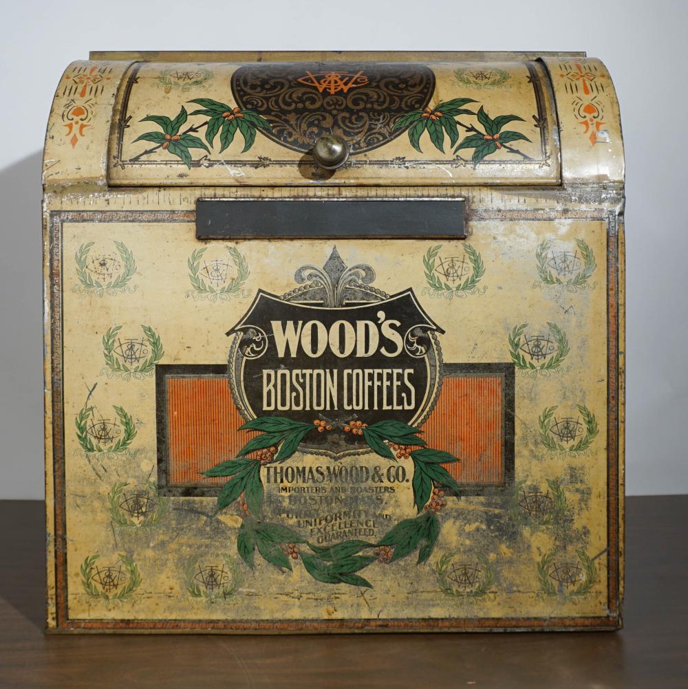 WOOD S BOSTON COFFEE LARGE TIN  3b20b2