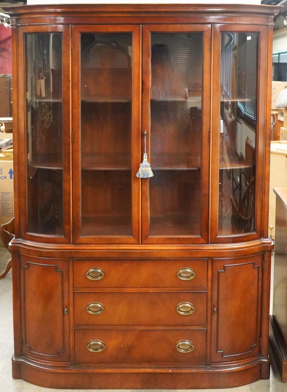 DREXEL HAMPTON COURT MAHOGANY CABINET,