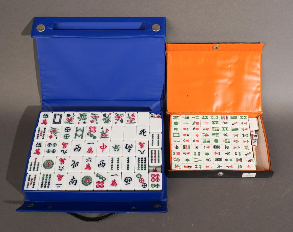 TWO MAHJONG SETS WITH CARRYING 3b212d