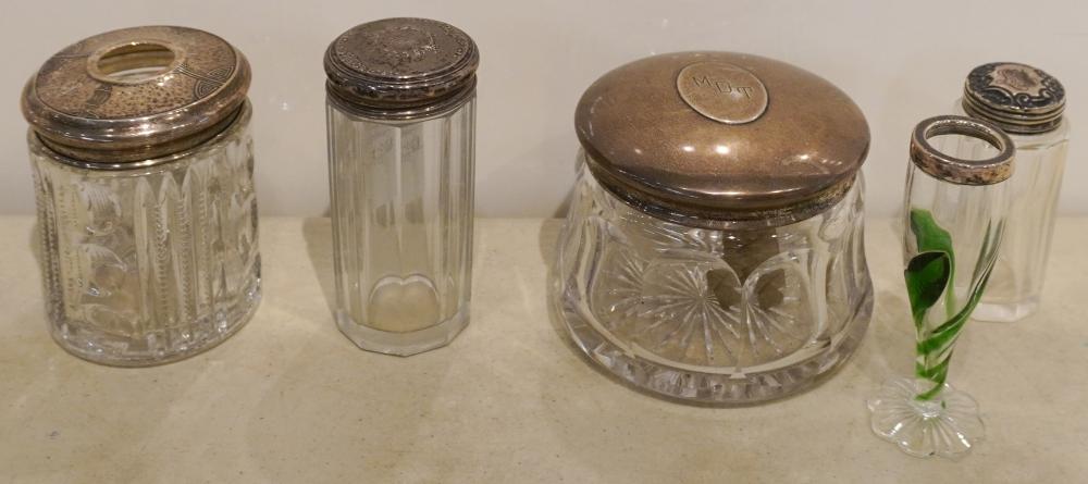 STERLING SILVER LIDDED DRESSER JARS