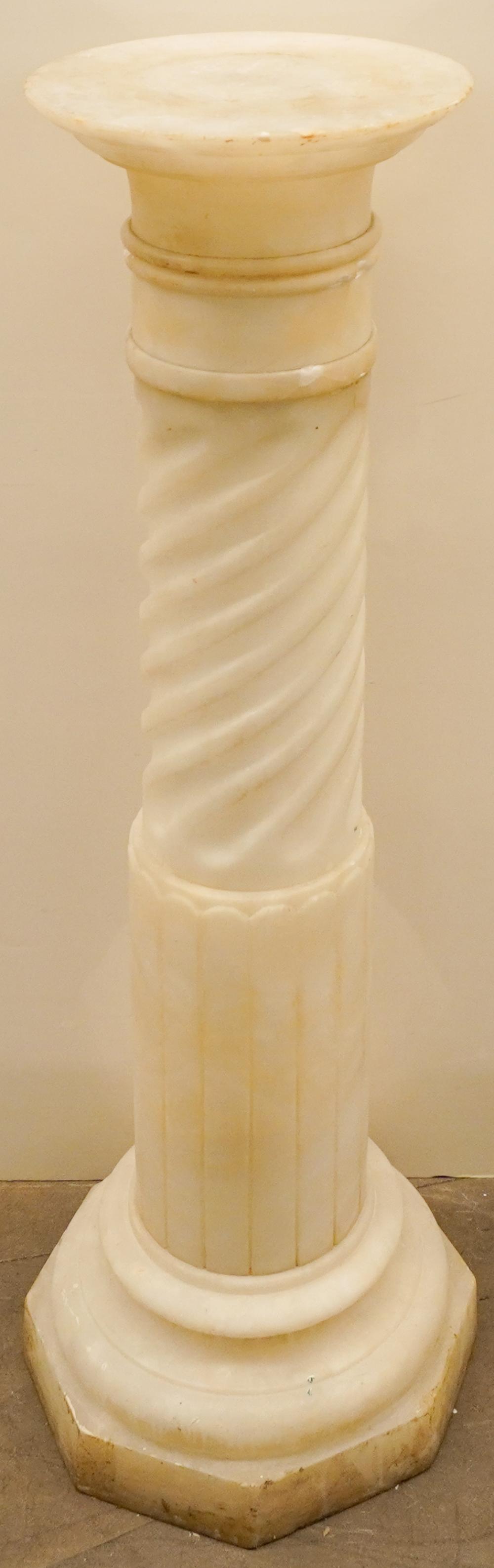 NEOCLASSICAL ALABASTER COLUMNAR