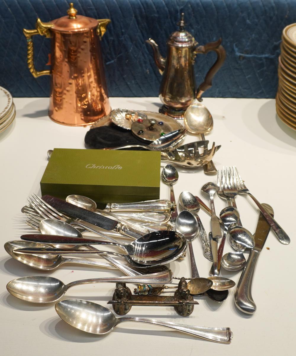 GROUP OF ASSORTED SILVER PLATED