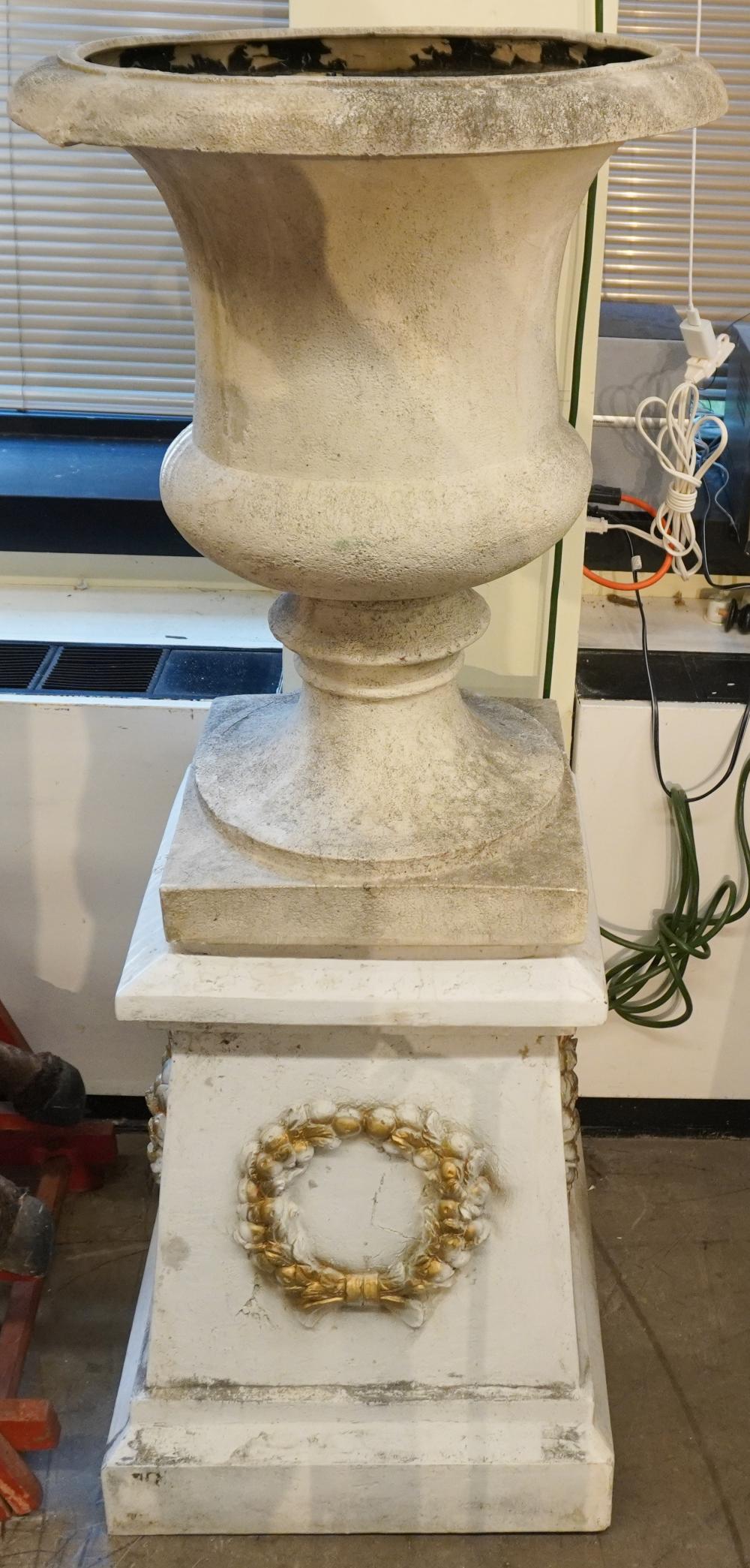 NEOCLASSICAL STYLE COMPOSITE PEDESTAL