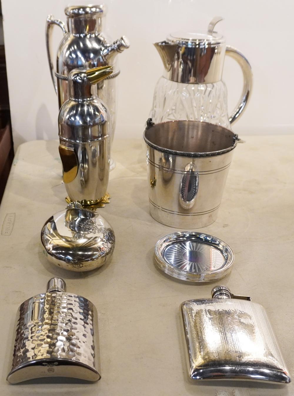 GROUP OF SILVERPLATE PITCHERS  3b221d