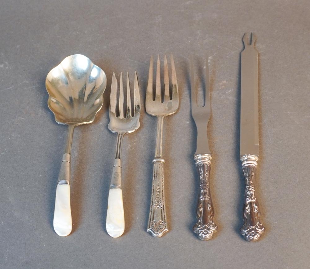 GROUP OF ASSORTED SILVER HANDLED