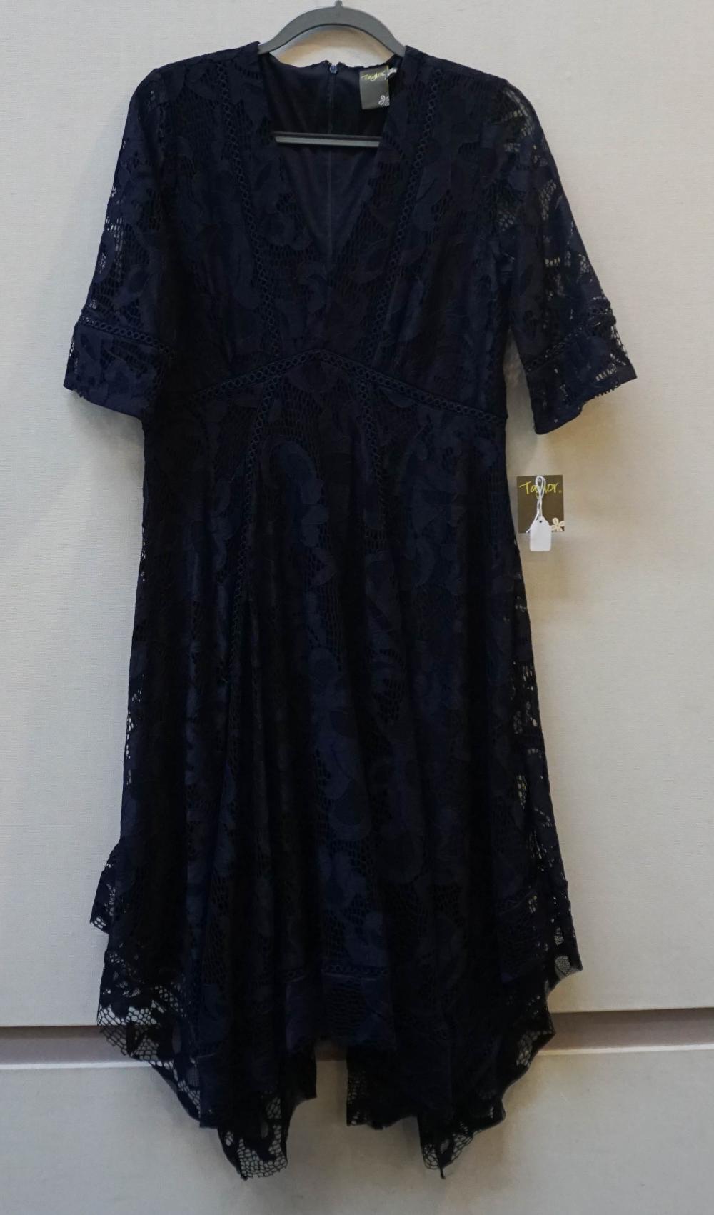 ANN TAYLOR BLUE LACE DRESS (SIZE