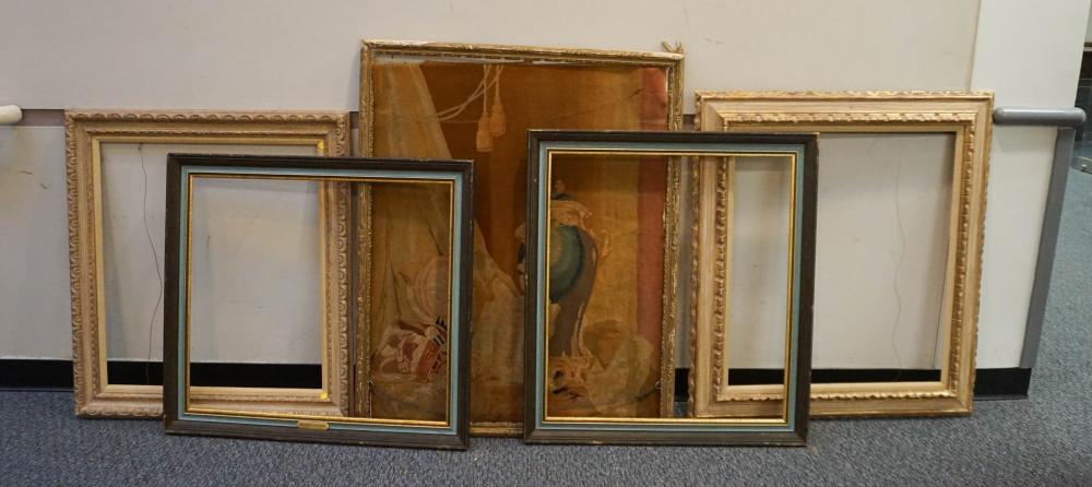 FOUR ASSORTED FRAMES AND A FRAMED 3b2385