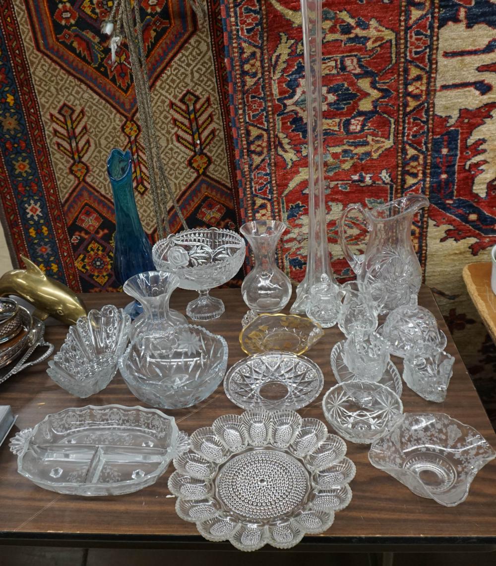 COLLECTION OF CRYSTAL AND MOLDED