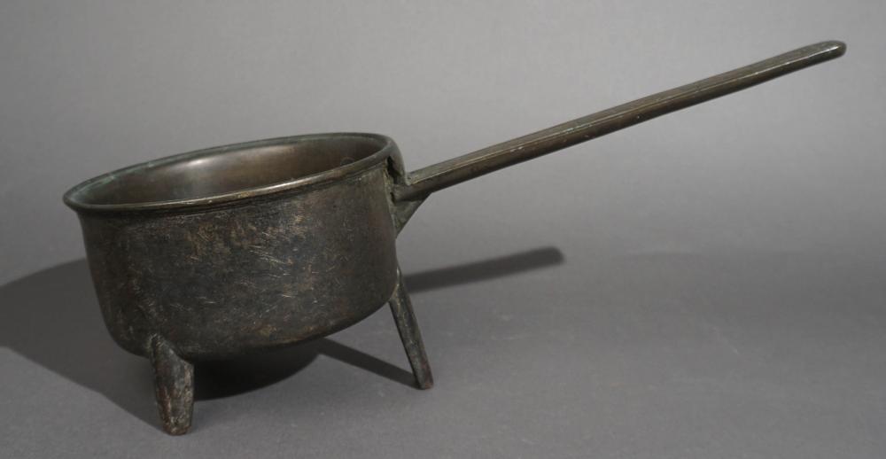 PRIMITIVIST BRONZE TRIPOD LONG-HANDLED