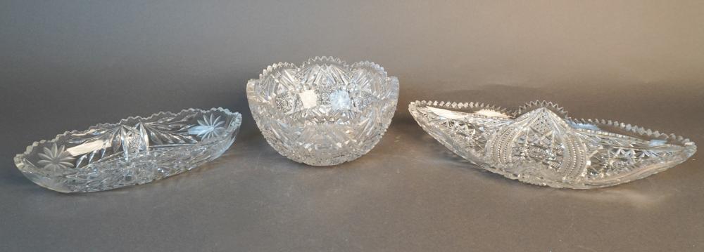 LIBBEY CUT CRYSTAL FRUIT BOWL AND 3b23e2