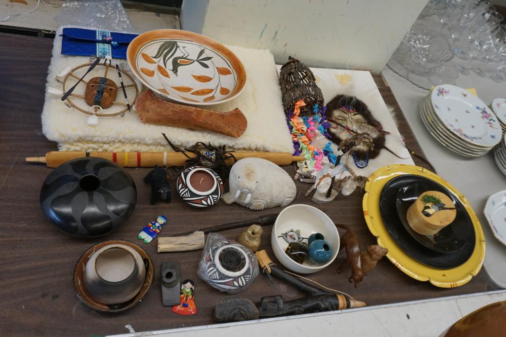 GROUP OF NATIVE AMERICAN AND OTHER TABLE