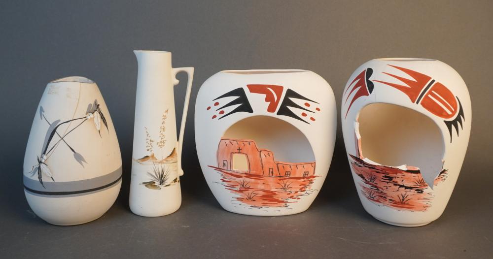 THREE NEW MEXICAN PAINTED POTTERY