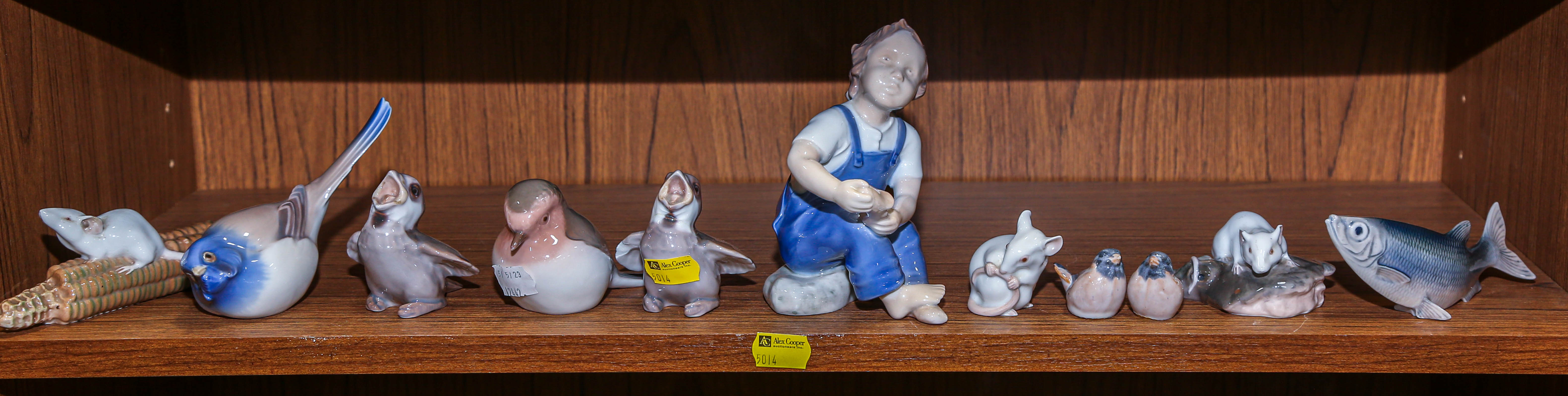 11 ROYAL COPENHAGEN PORCELAIN FIGURES