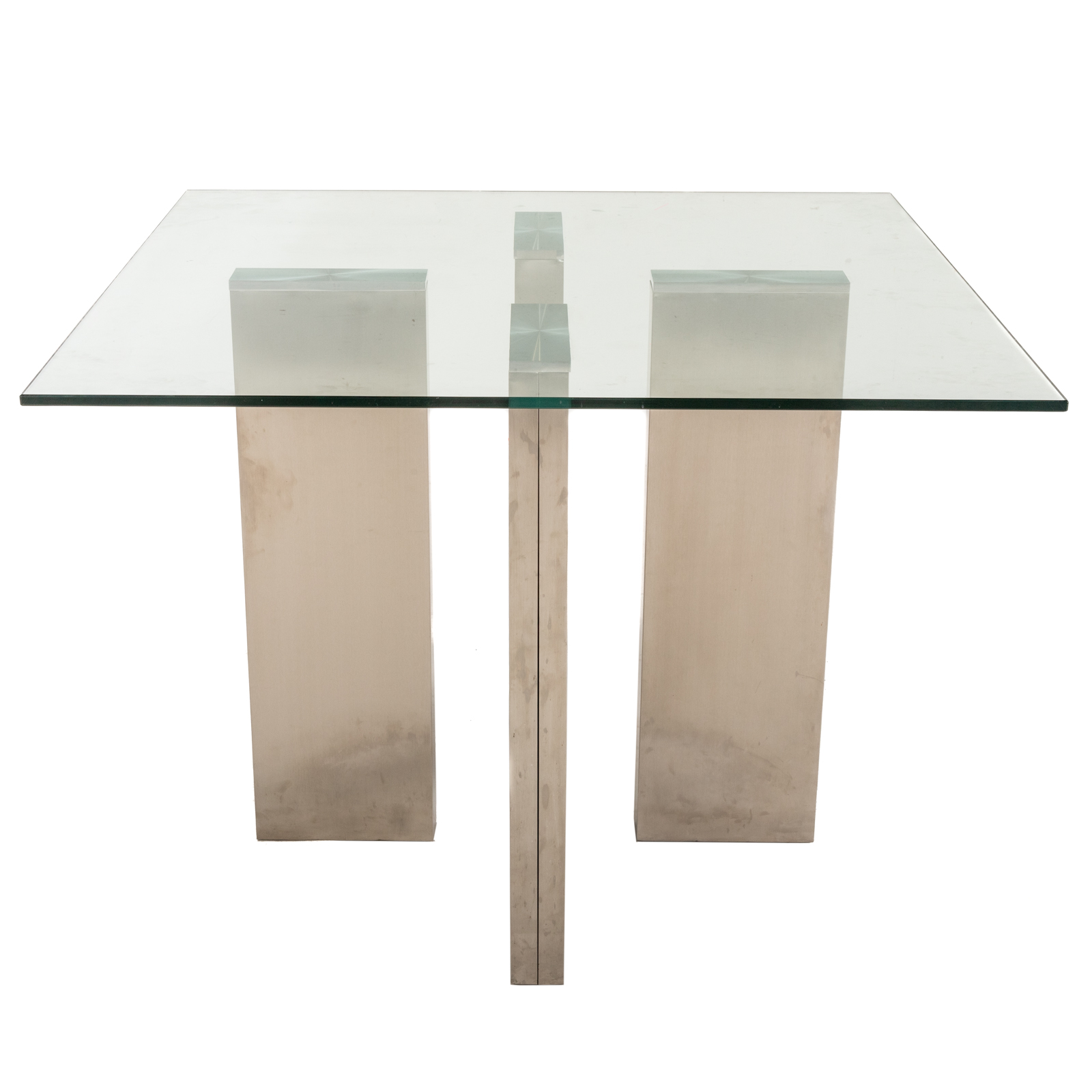 MODERN GLASS METAL SIDE TABLE 3b24d7