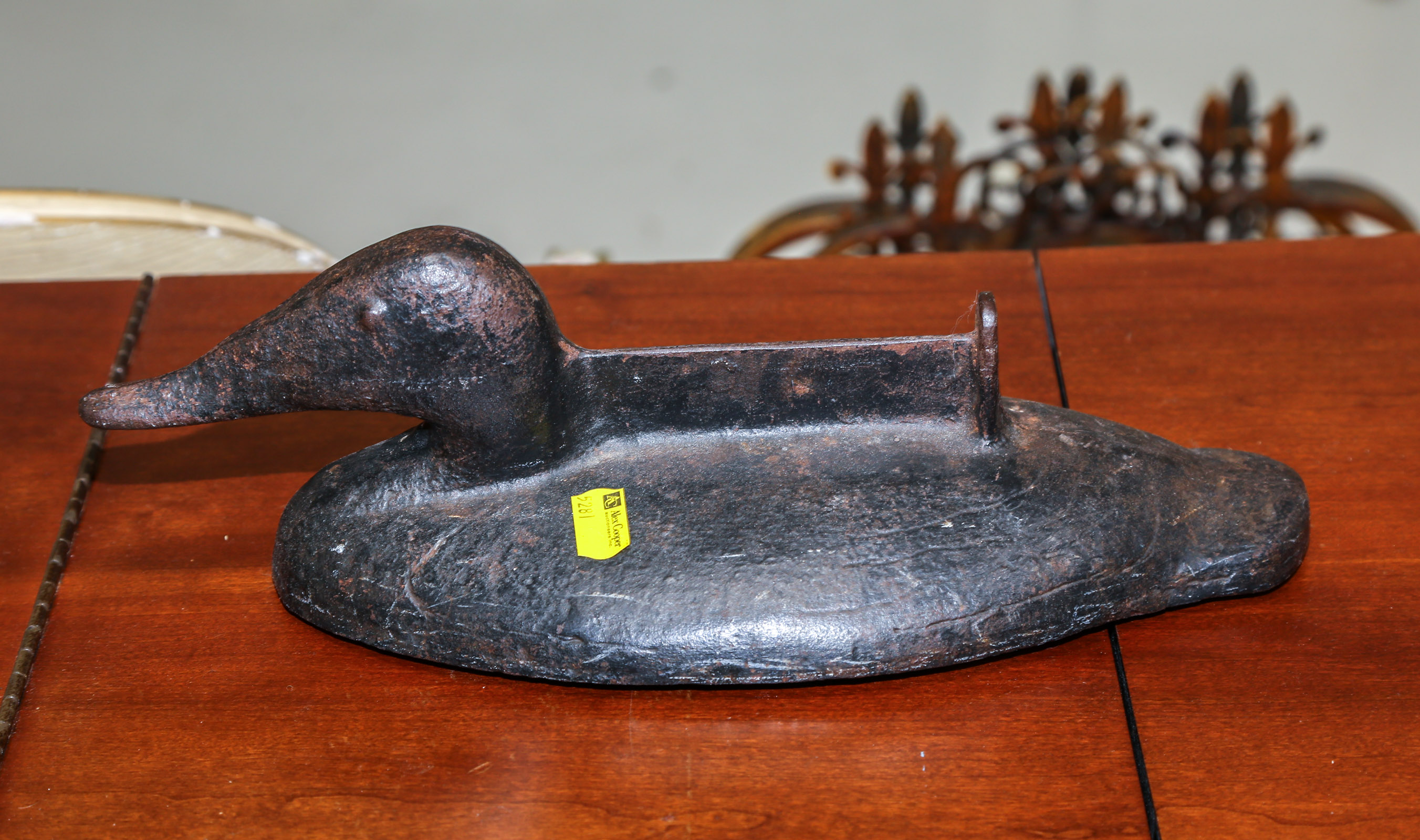 CAST IRON DUCK BOOT SCRAPE 20th 3b2556