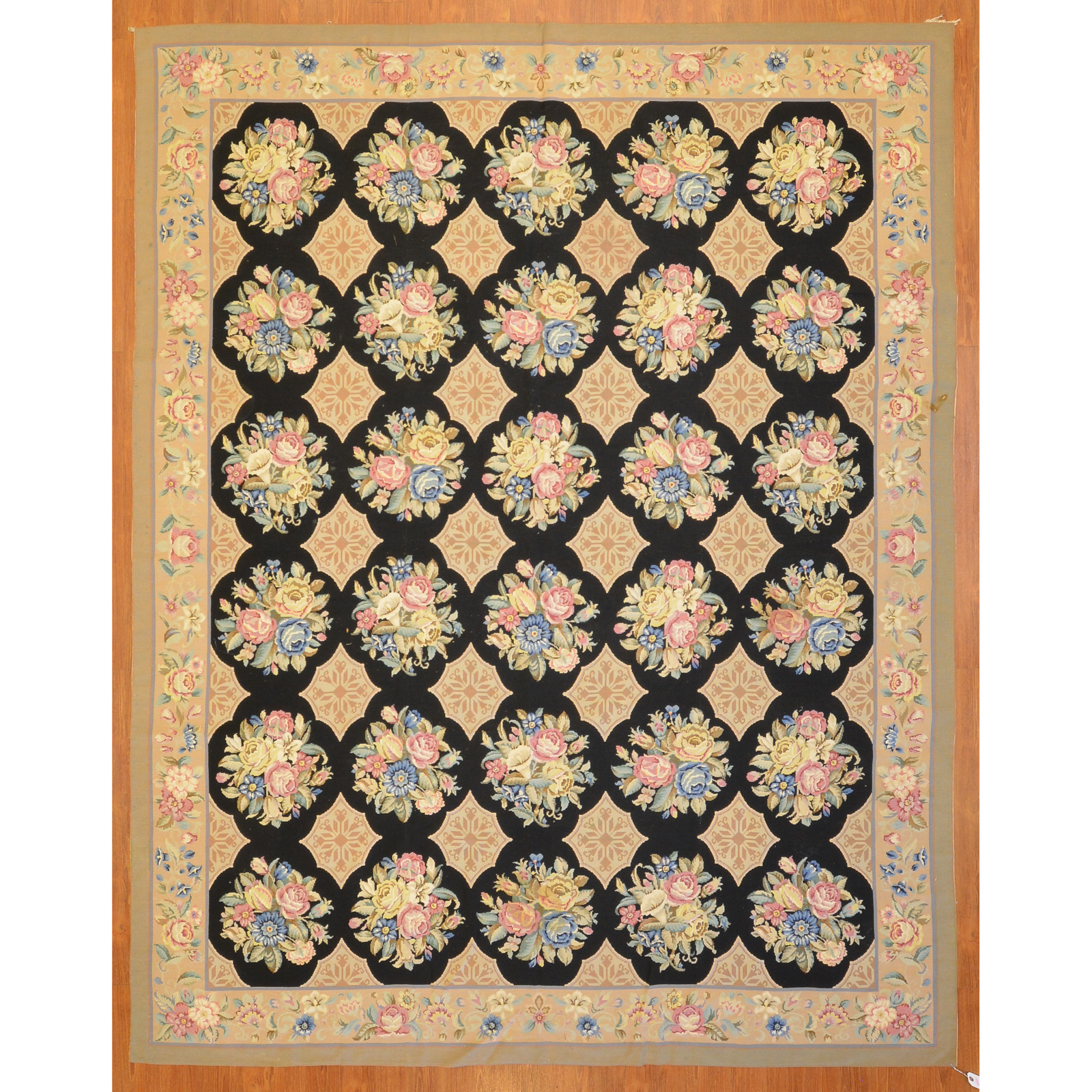 NEEDLEPOINT RUG CHINA 7 8 X 9 9 3b256a