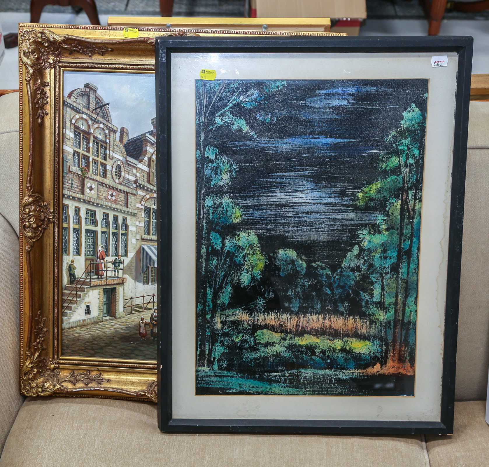 TWO FRAMED ARTWORKS Including artist 3b25e2