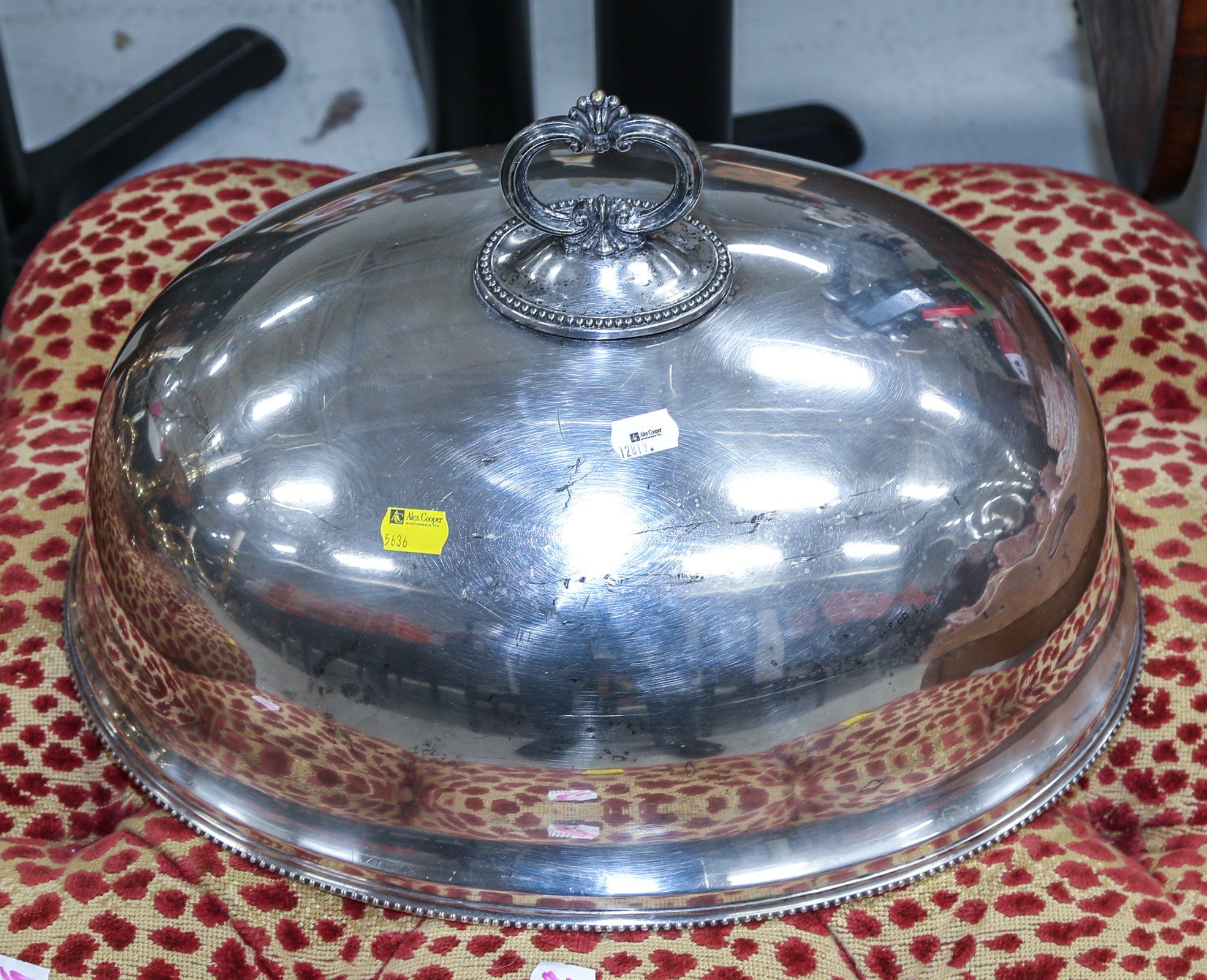 SILVER PLATED TURKEY PLATTER COVER
