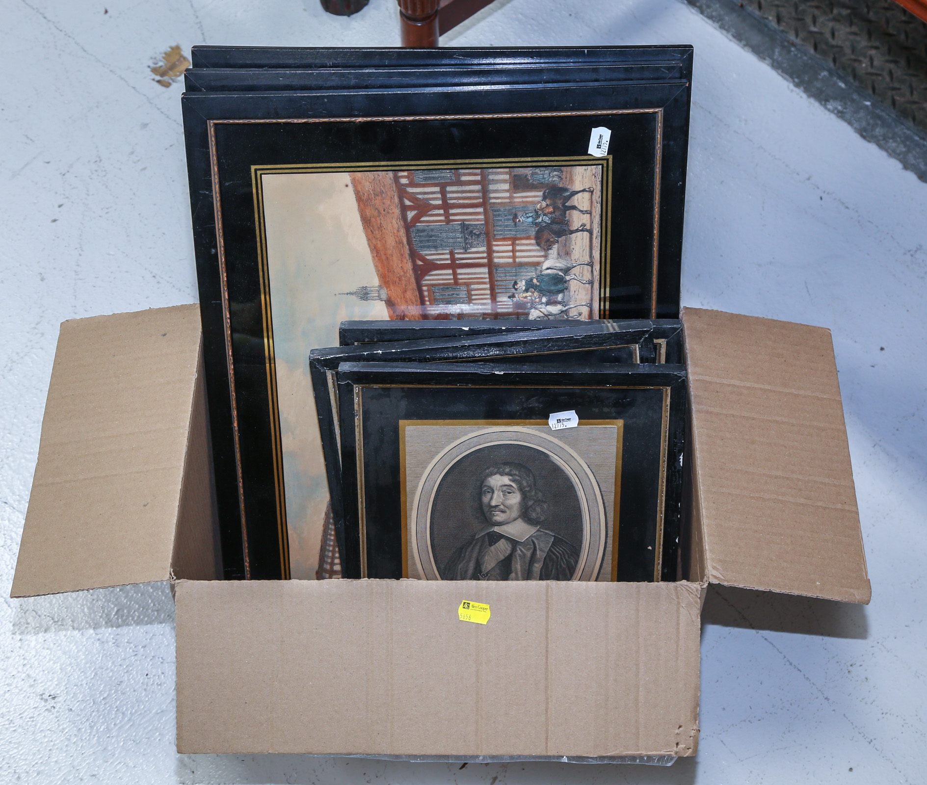 SIX 18TH & EARLY 19TH C. FRAMED PRINTS