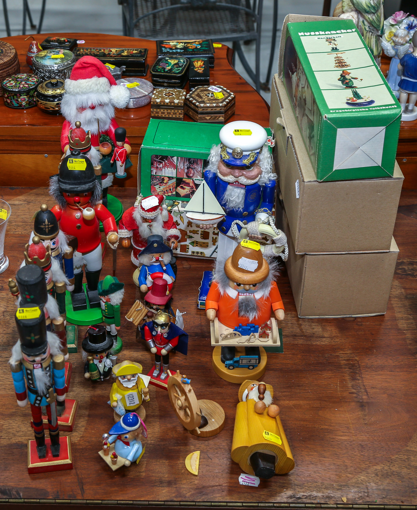 GROUP OF GERMAN WOOD NUTCRACKERS