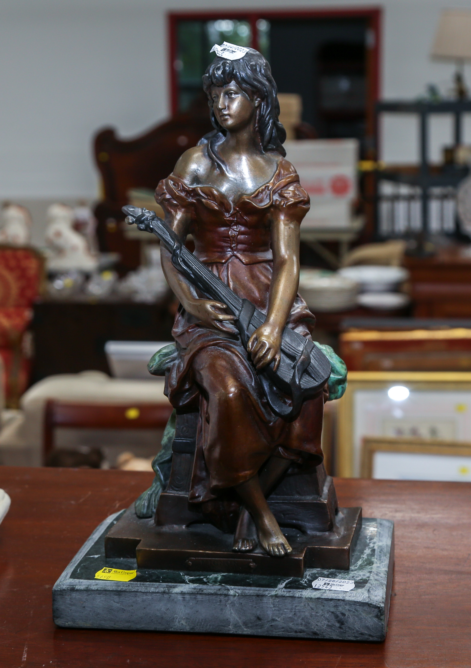 PATINATED BRONZE FIGURE AFTER MIGNON 3b26a9