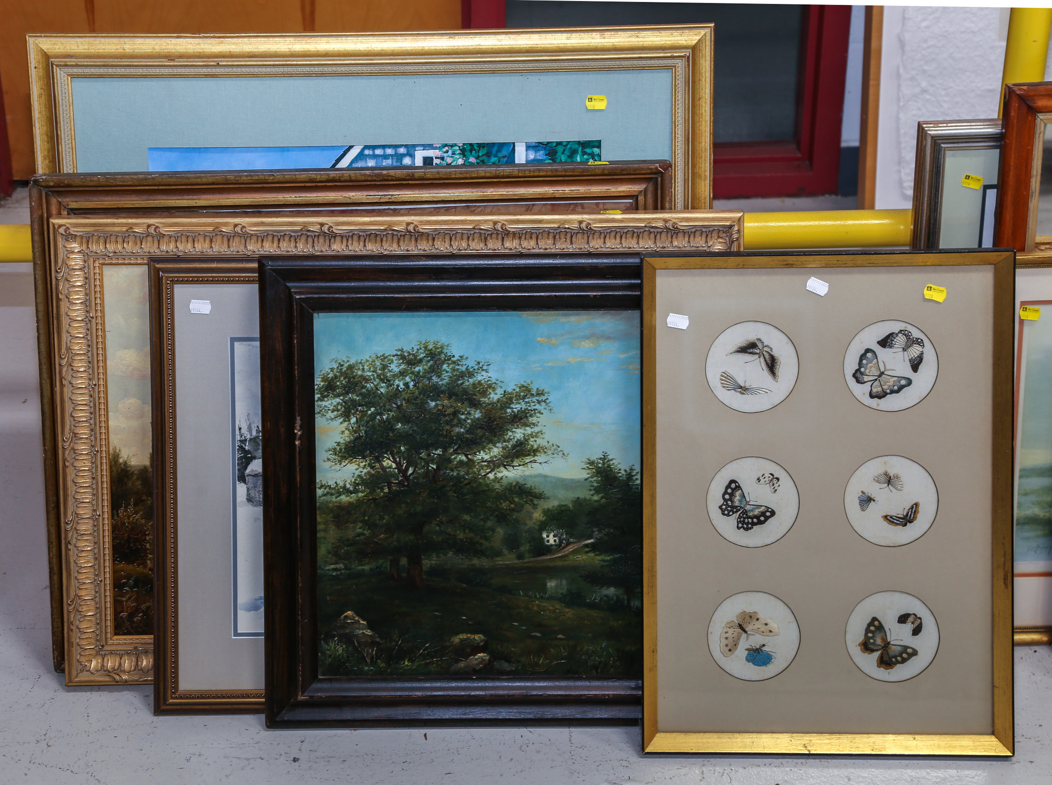 SIX FRAMED ARTWORKS Including Charlotte 3b26c7