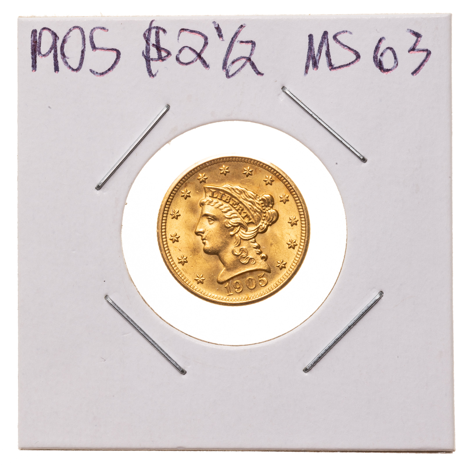 1905 2 50 LIBERTY GOLD QUARTER 3b276c