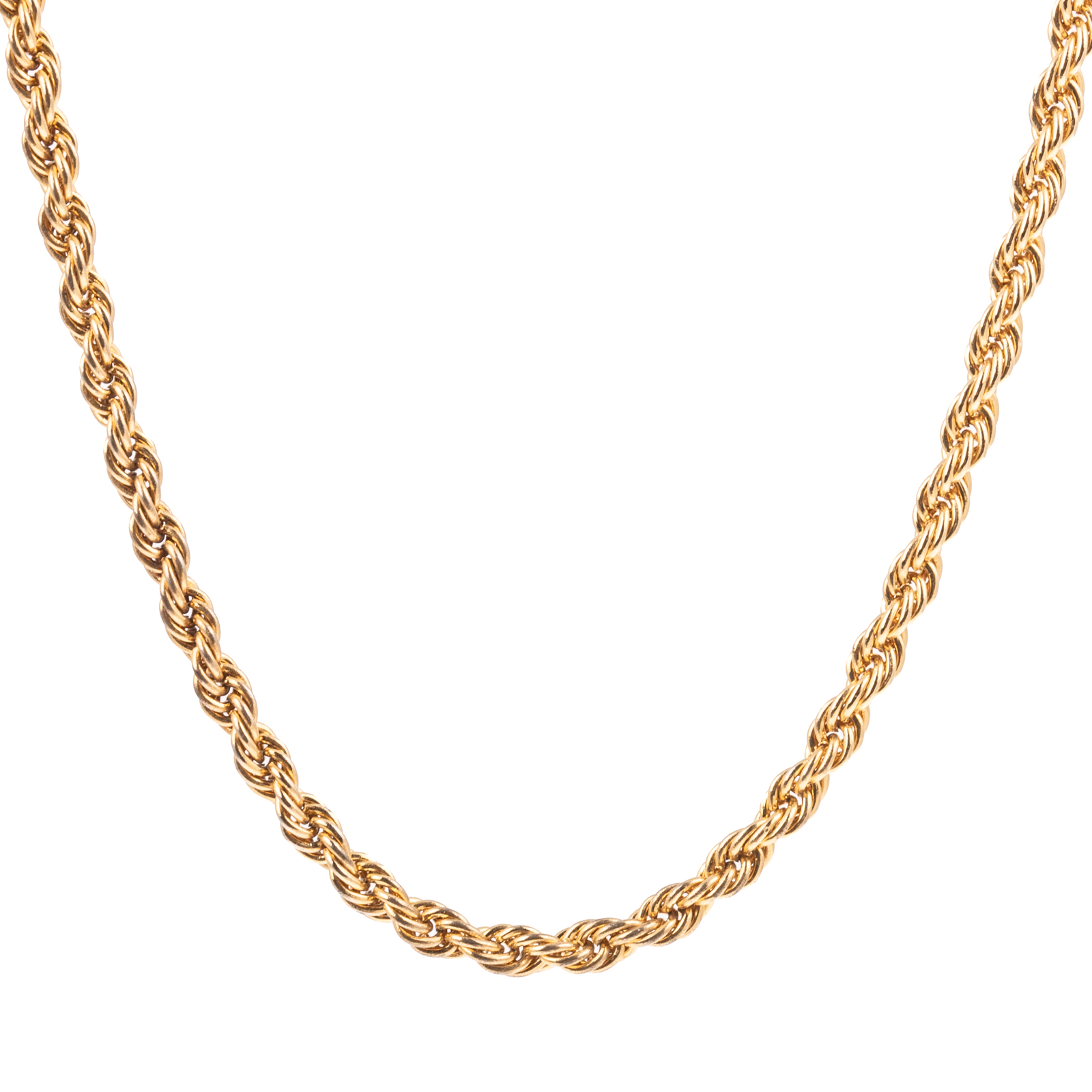 A ROPE CHAIN NECKLACE IN 14K 14K