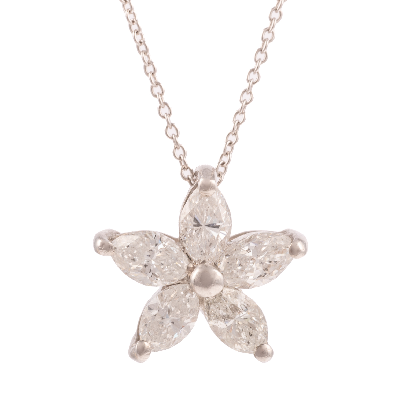 A 3.00 CTW DIAMOND FLOWER PENDANT