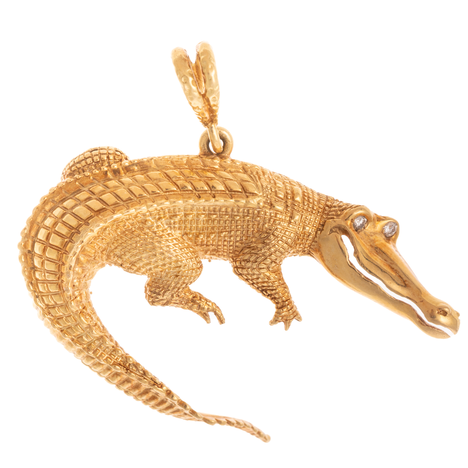 A PETER LINDEMAN ALLIGATOR PENDANT 3b2823