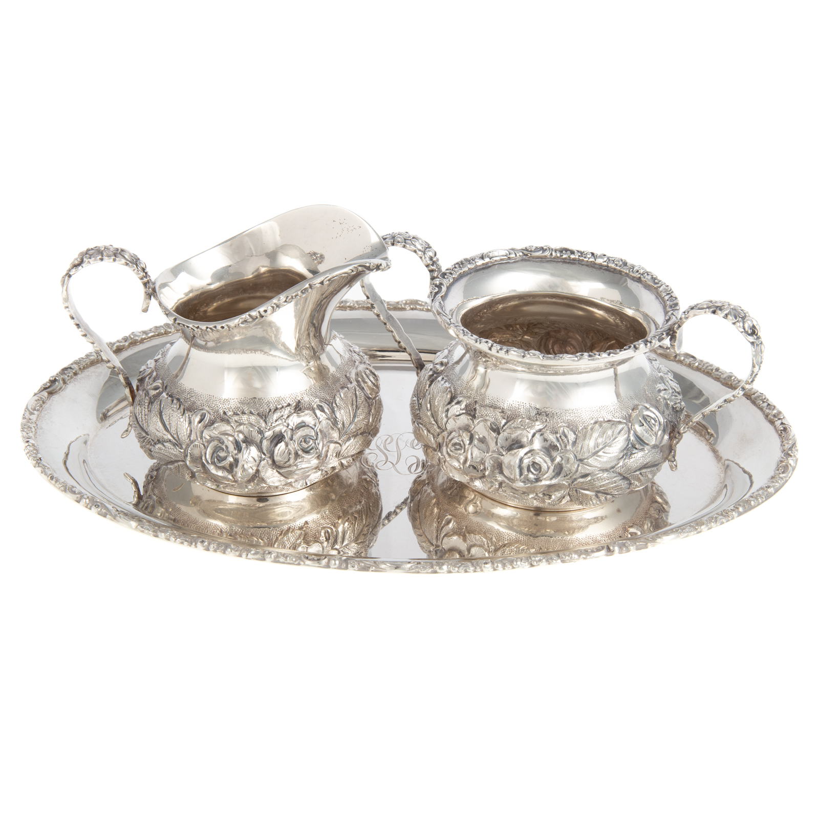 STIEFF STERLING REPOUSSE CREAMER