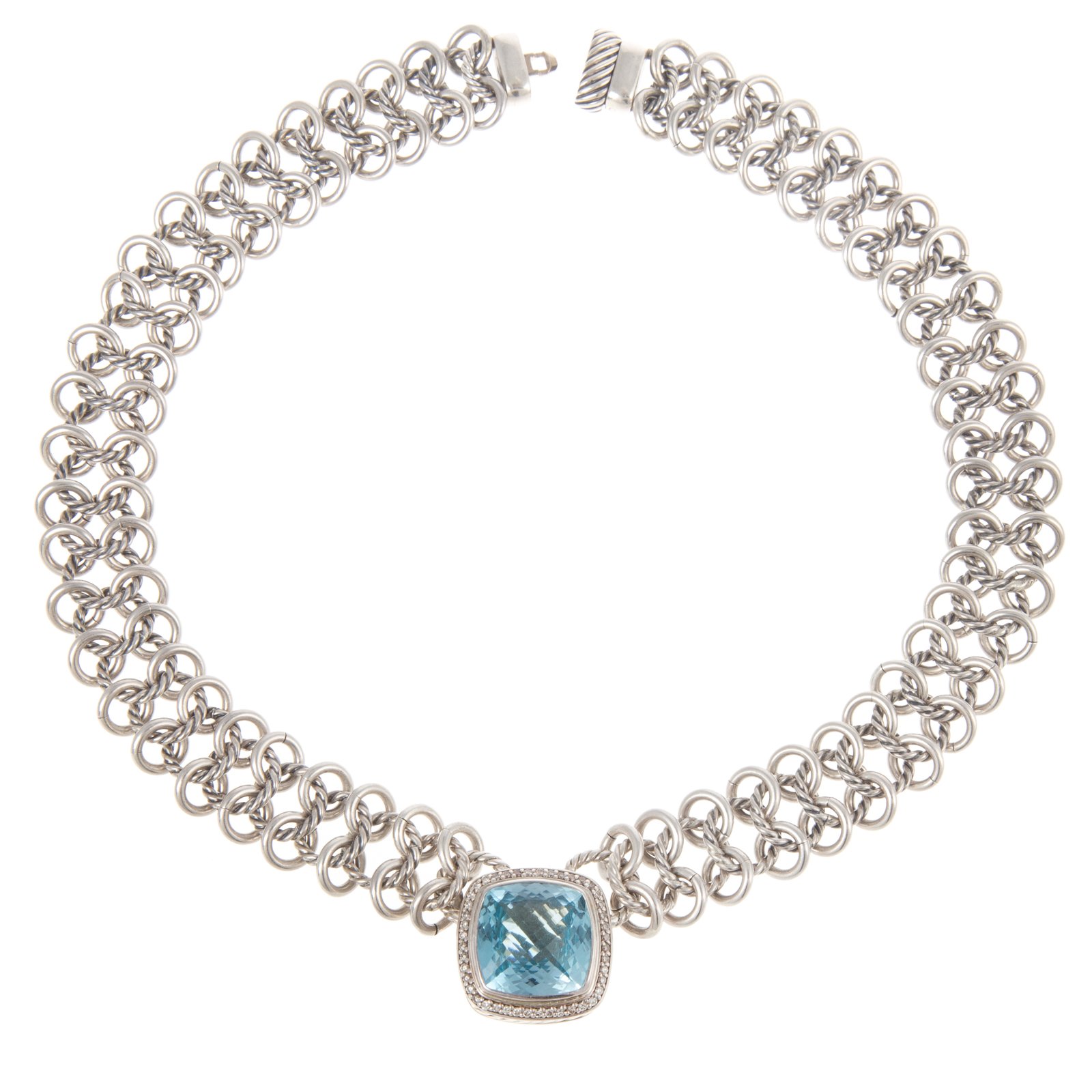 A DAVID YURMAN BLUE TOPAZ DIAMOND 3b287c