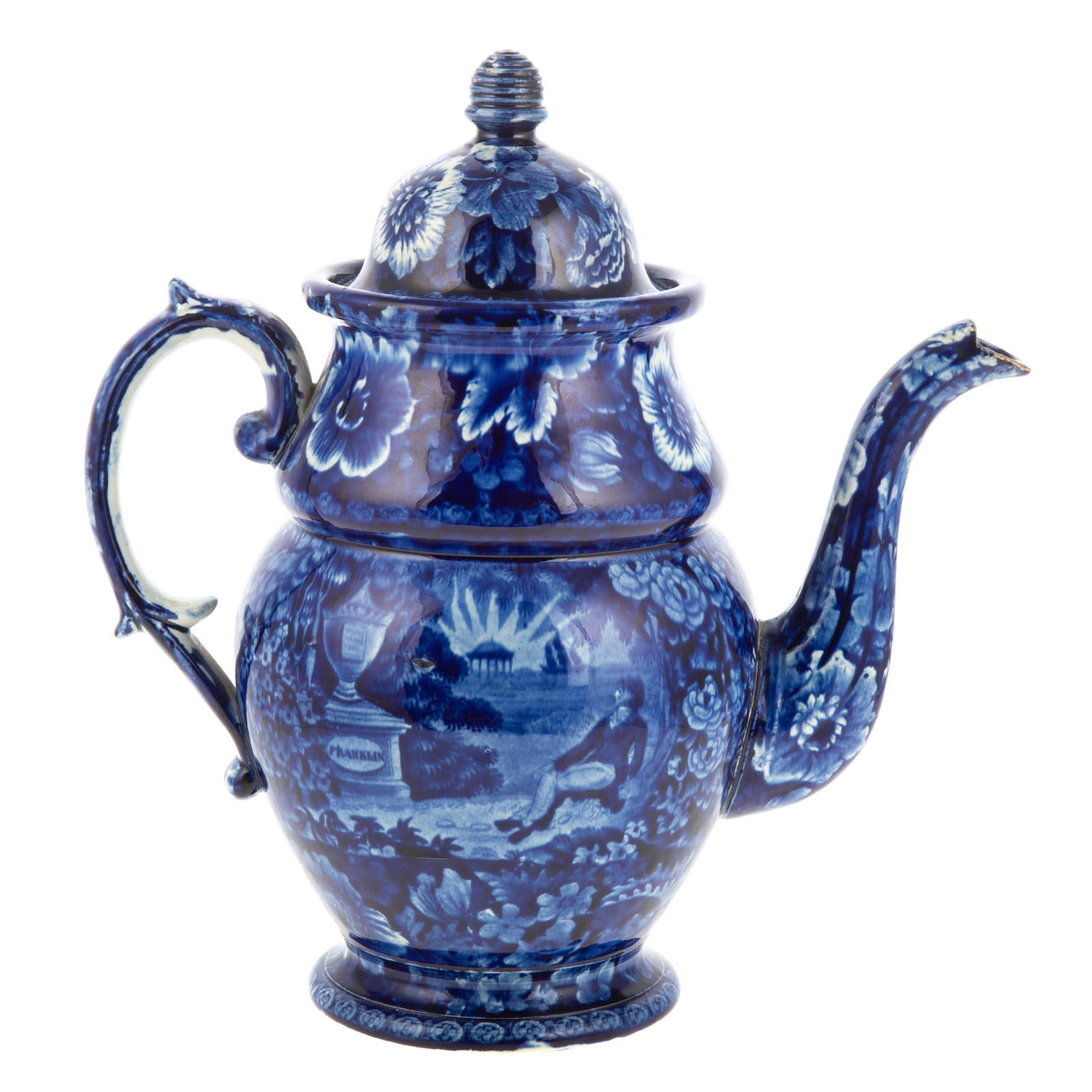 STAFFORDSHIRE HISTORIC BLUE LAFAYETTE