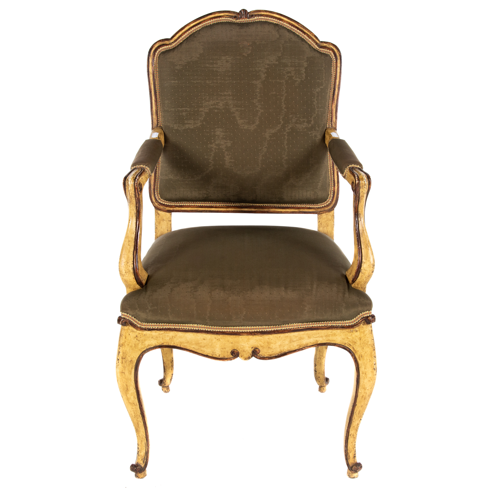 LOUIS XV STYLE PAINTED WOOD CHAIR 3b28e7