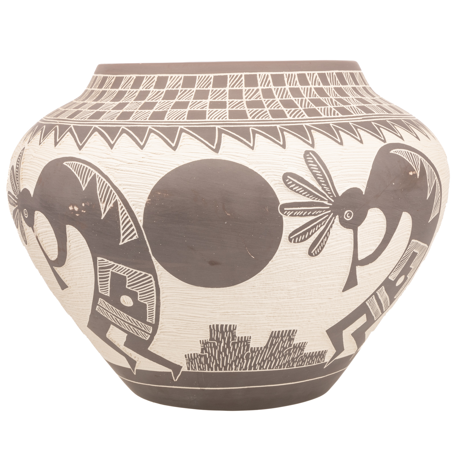 LARGE M R ROMERO ACOMA POT Two 3b28f2