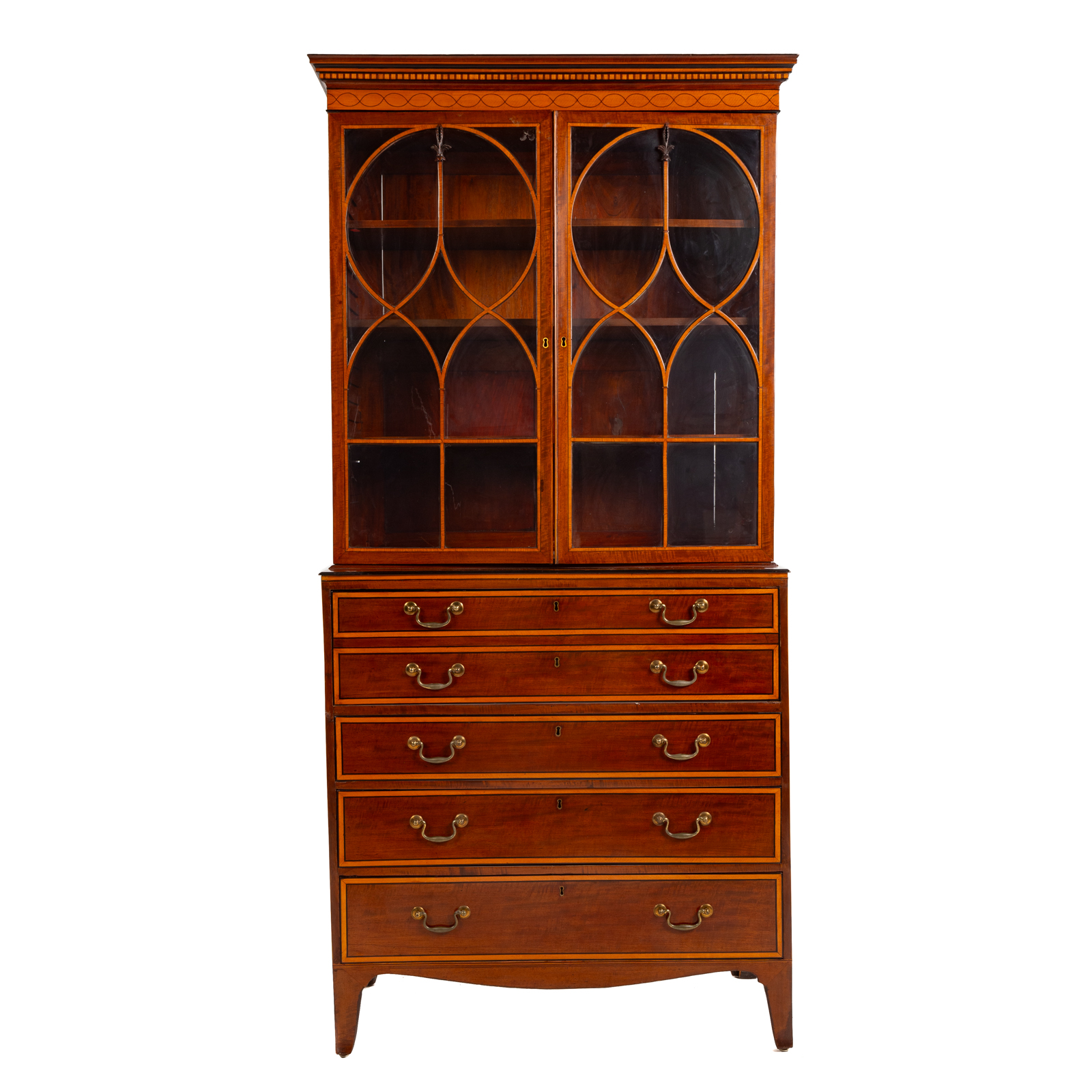 GEORGE III MAHOGANY SECRETARY DESK 3b2916