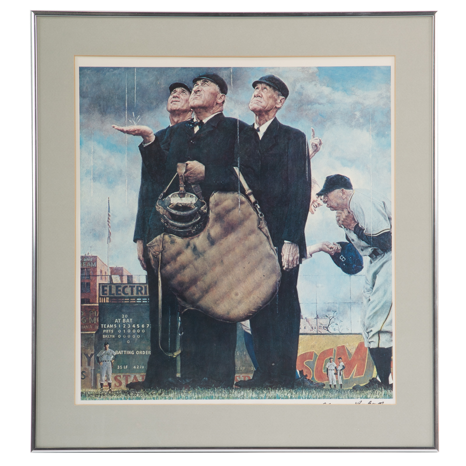 NORMAN ROCKWELL TOUGH CALL  3b295b