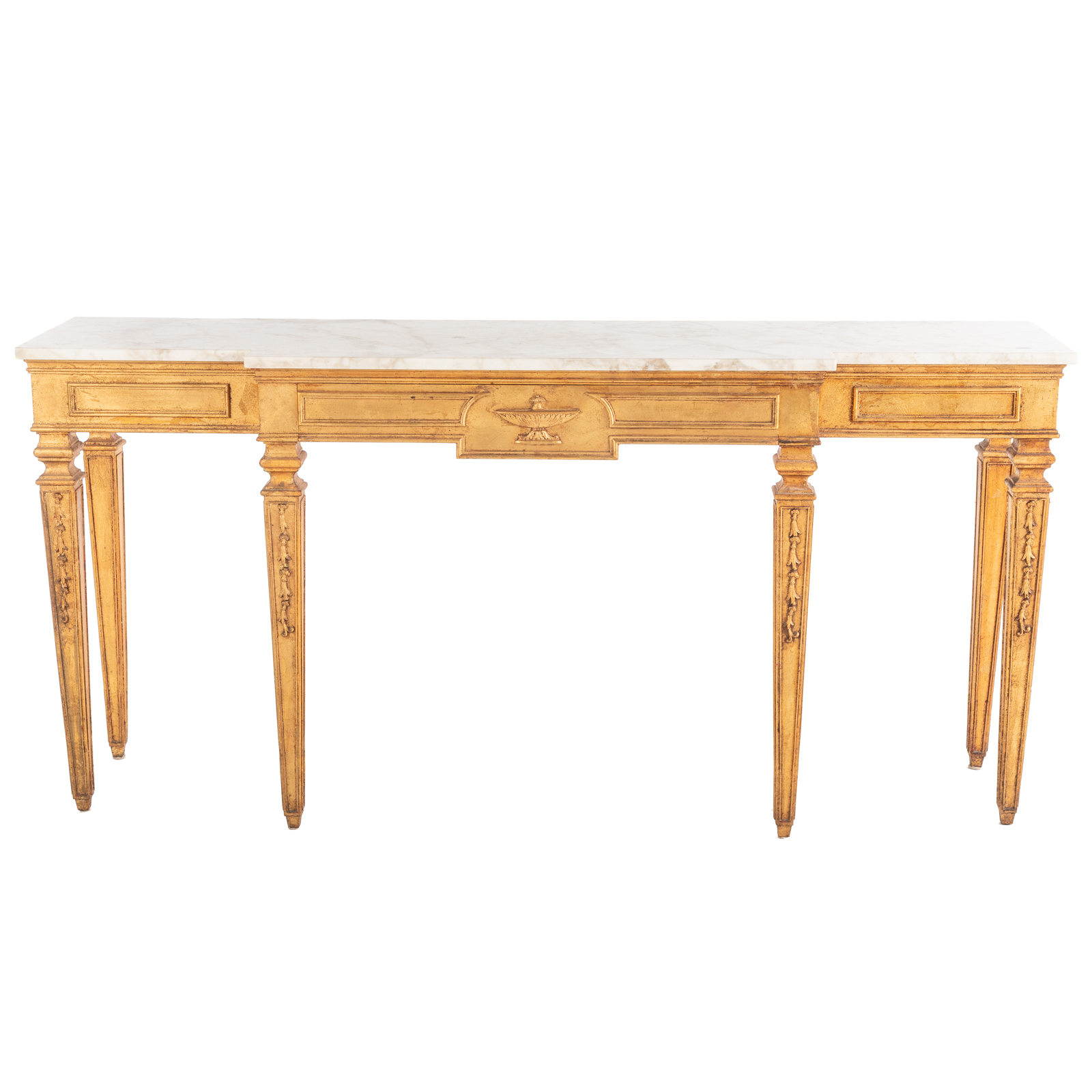 FRENCH GILTWOOD MARBLE TOP CONSOLE 3b2972