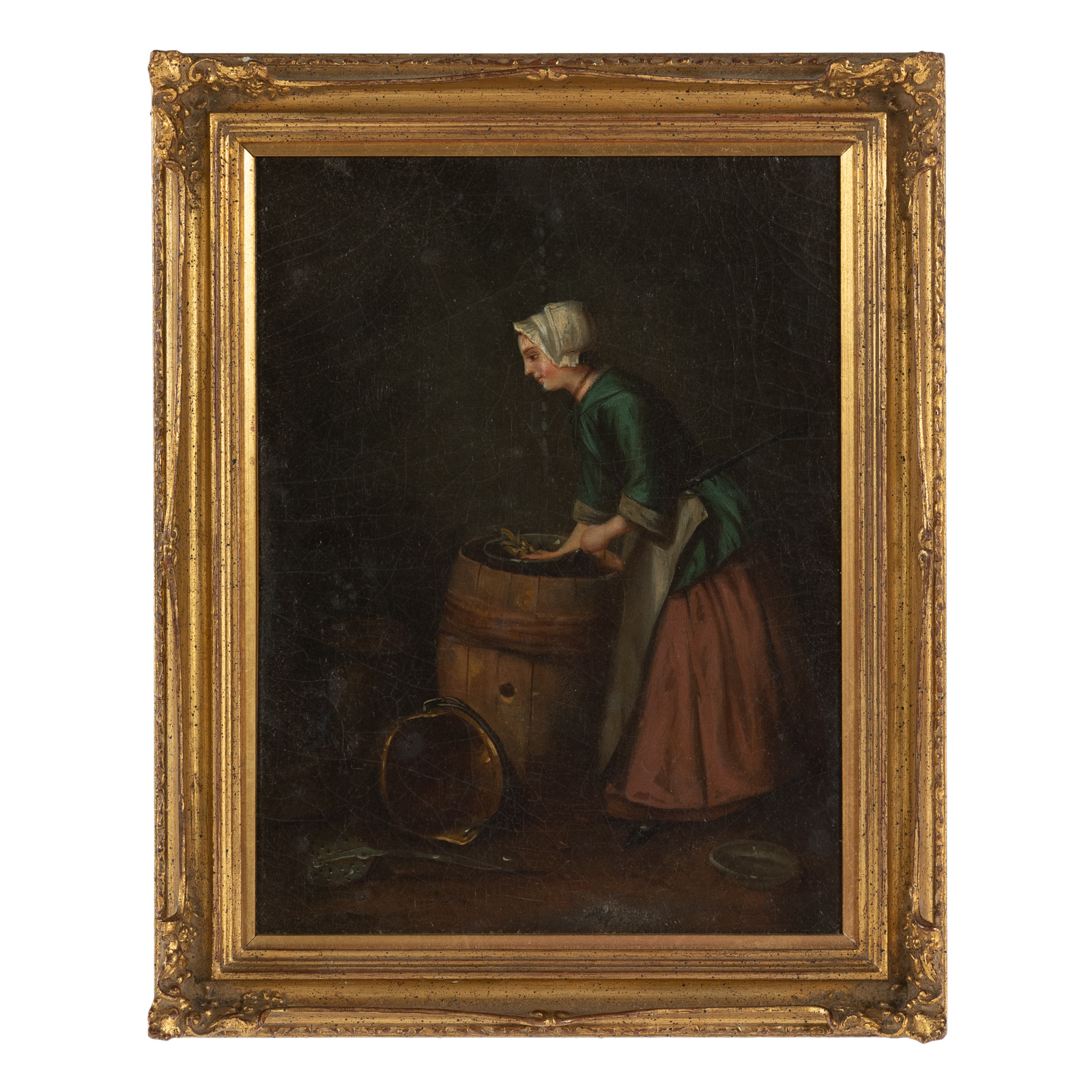 AFTER CHARDIN. SCULLERY MAID, OIL 19th