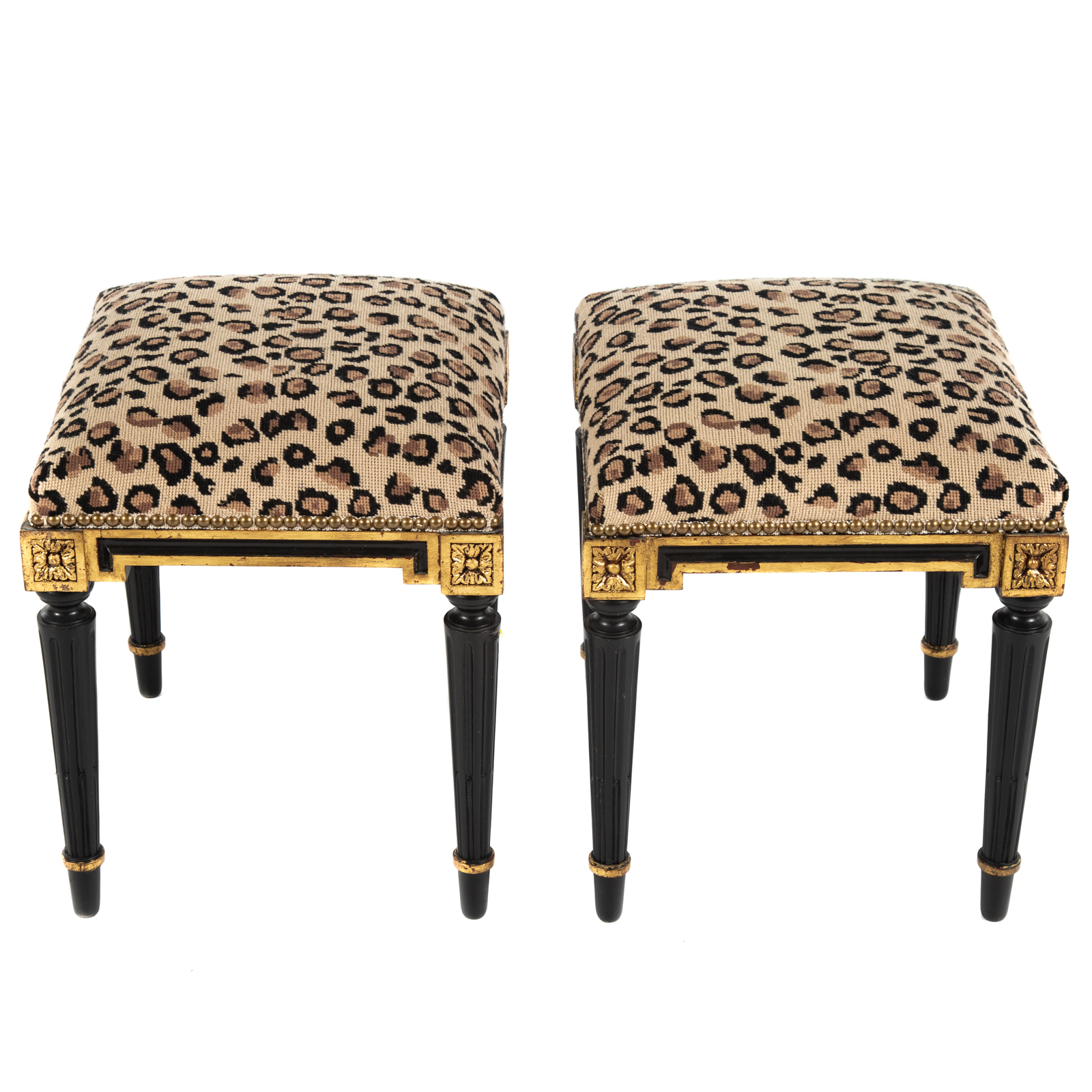 A PAIR OF REGENCY STYLE UPHOLSTERED 3b29c9