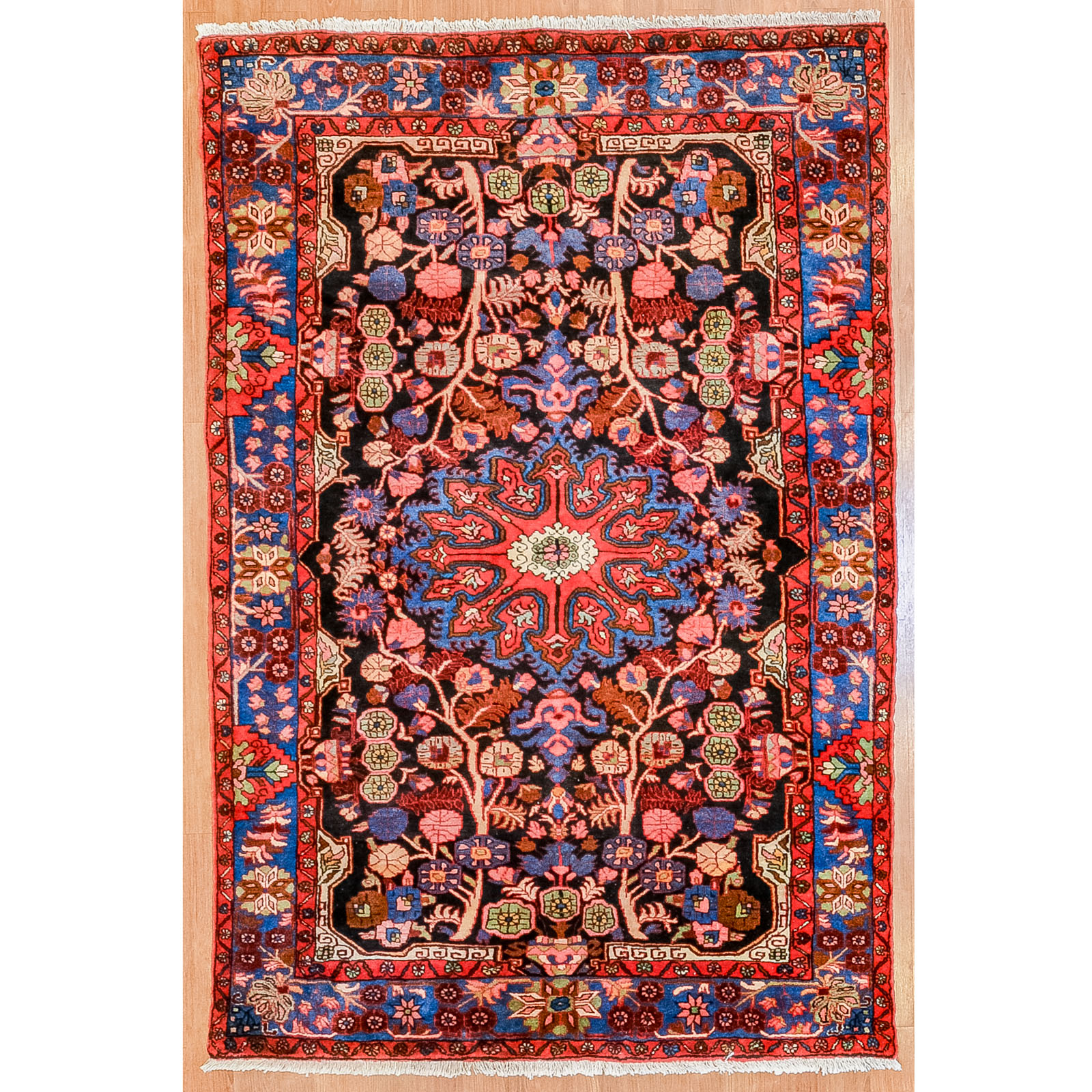 HAMADAN RUG, PERSIA, 5.1 X 7.7