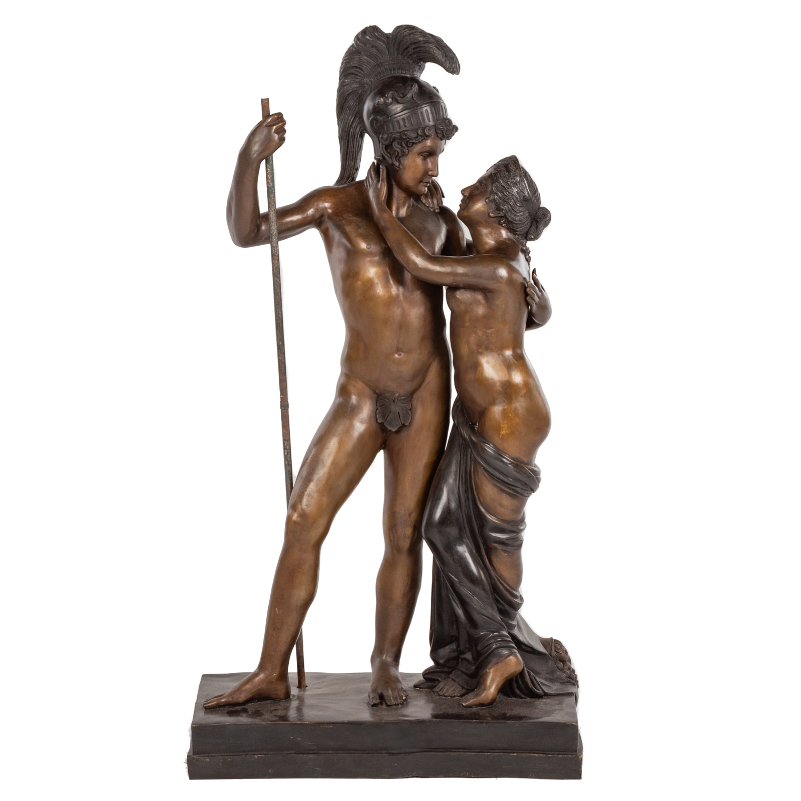 LARGE BRONZE VENUS & ADONIS GROUP