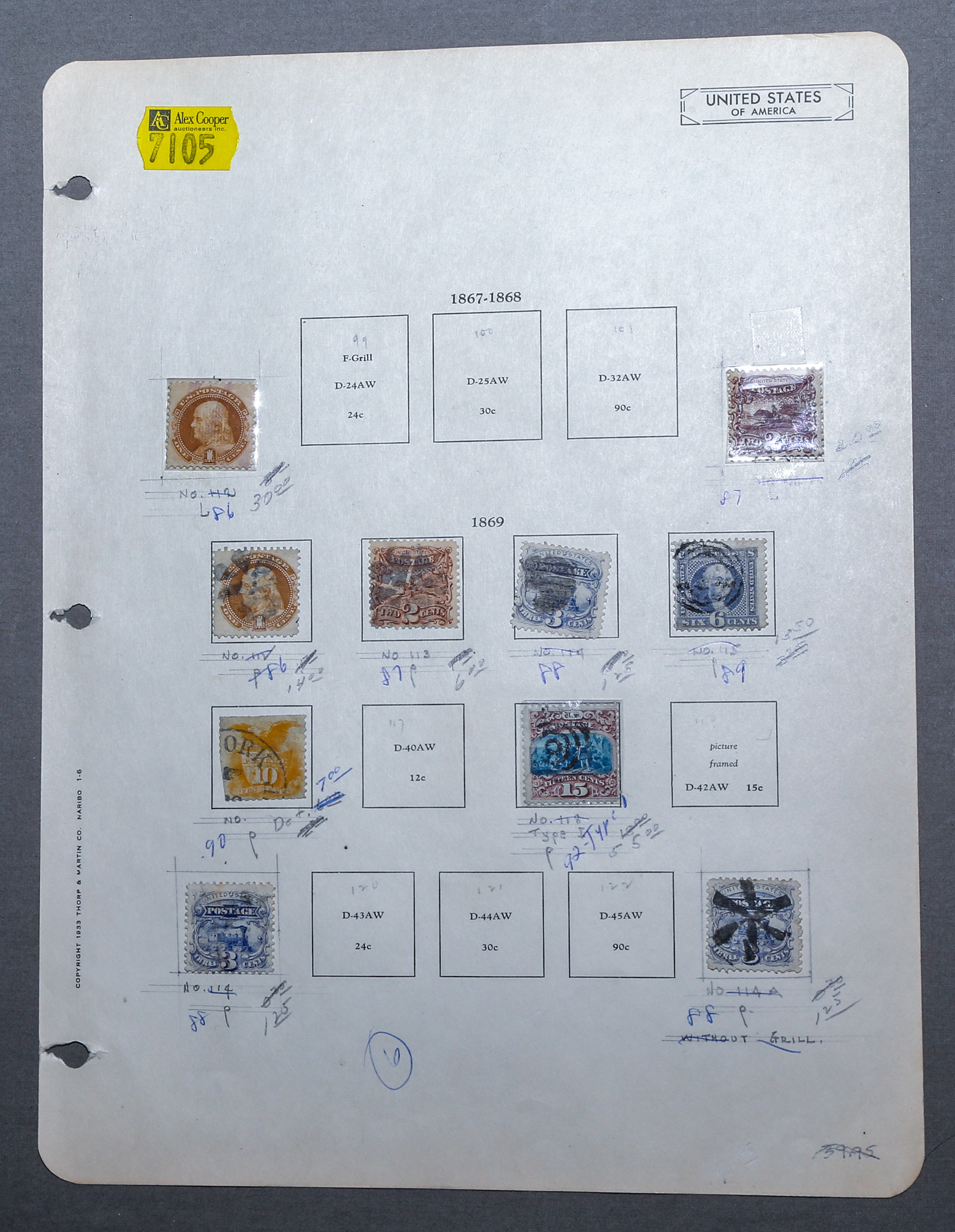 CLASSIC U.S. POSTAGE STAMPS: ISSUE