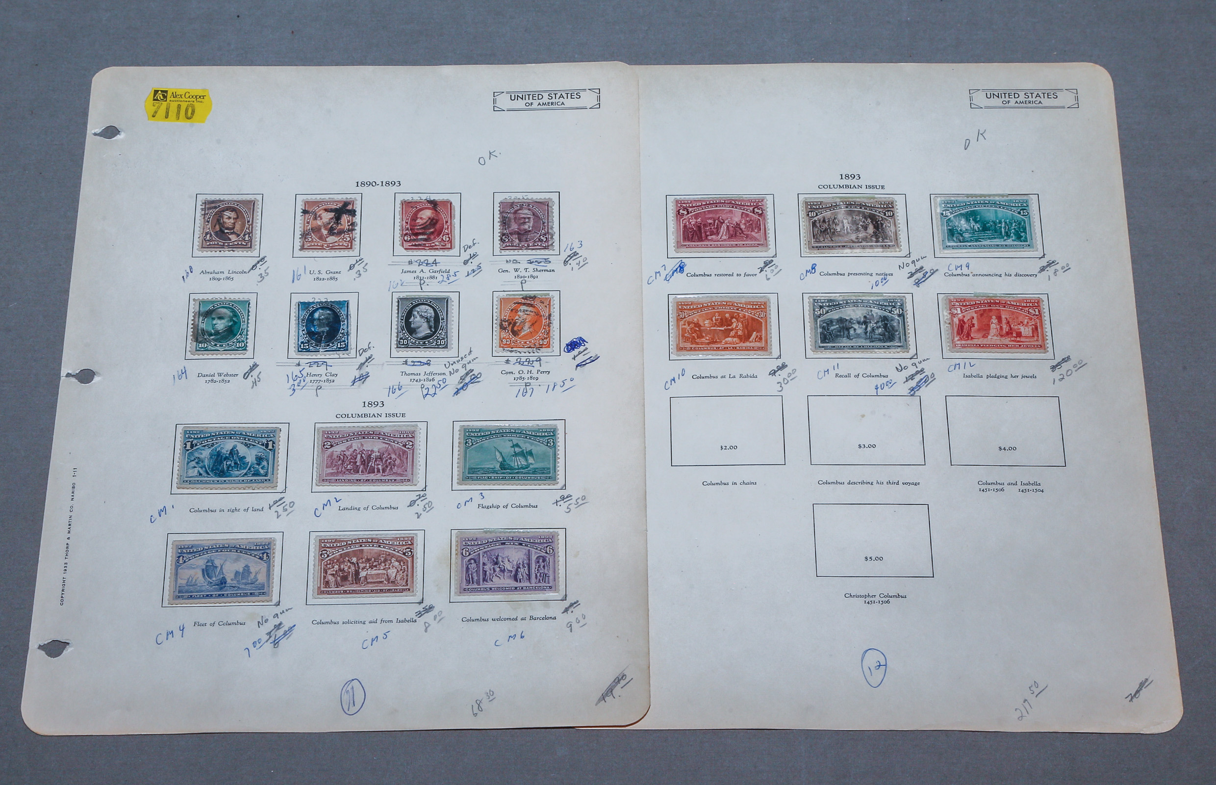 CLASSIC U S POSTAGE STAMPS 1890 93 3b2a7d
