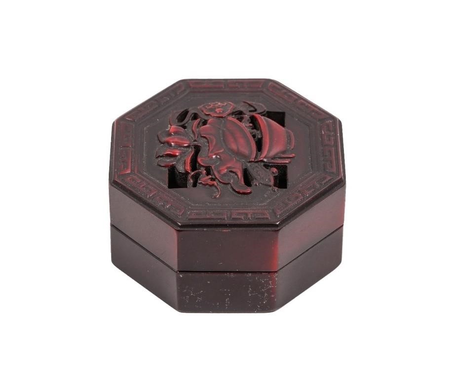 Chinese carved stone square stamp