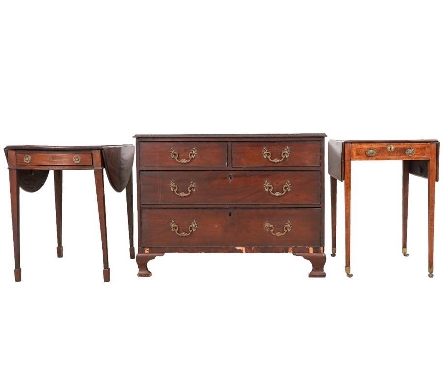 Georgian mahogany chest of drawers  3b2a9c