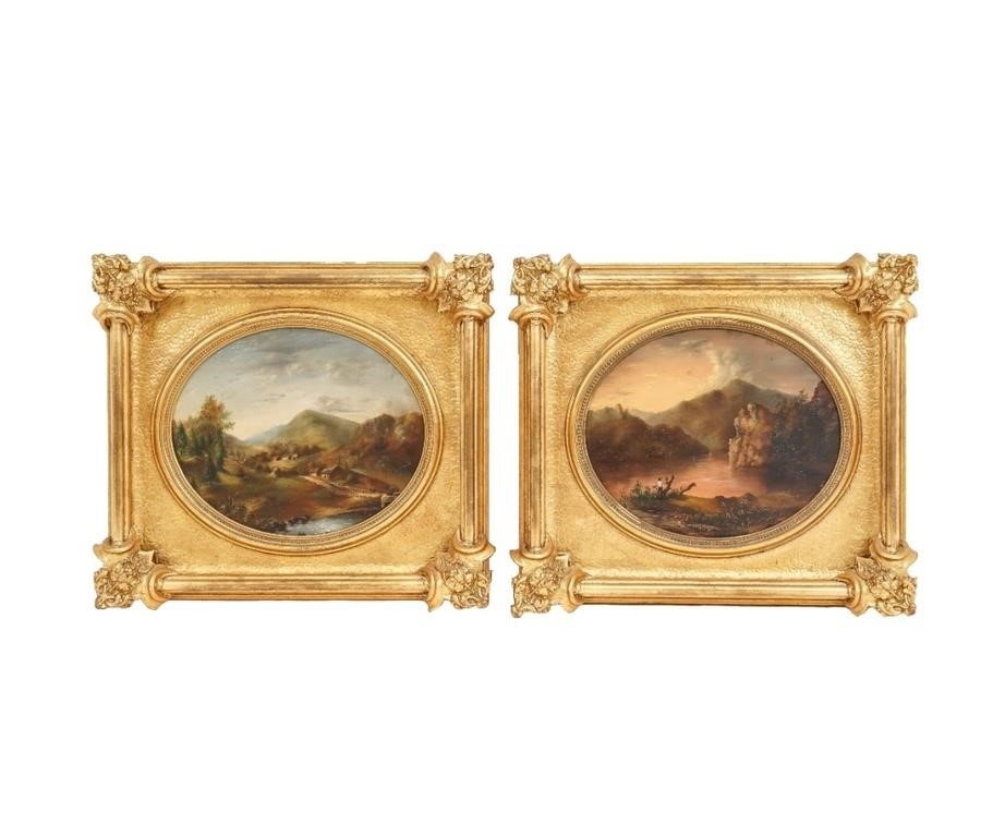 Pair of oil on canvas Victorian 3b2ac4